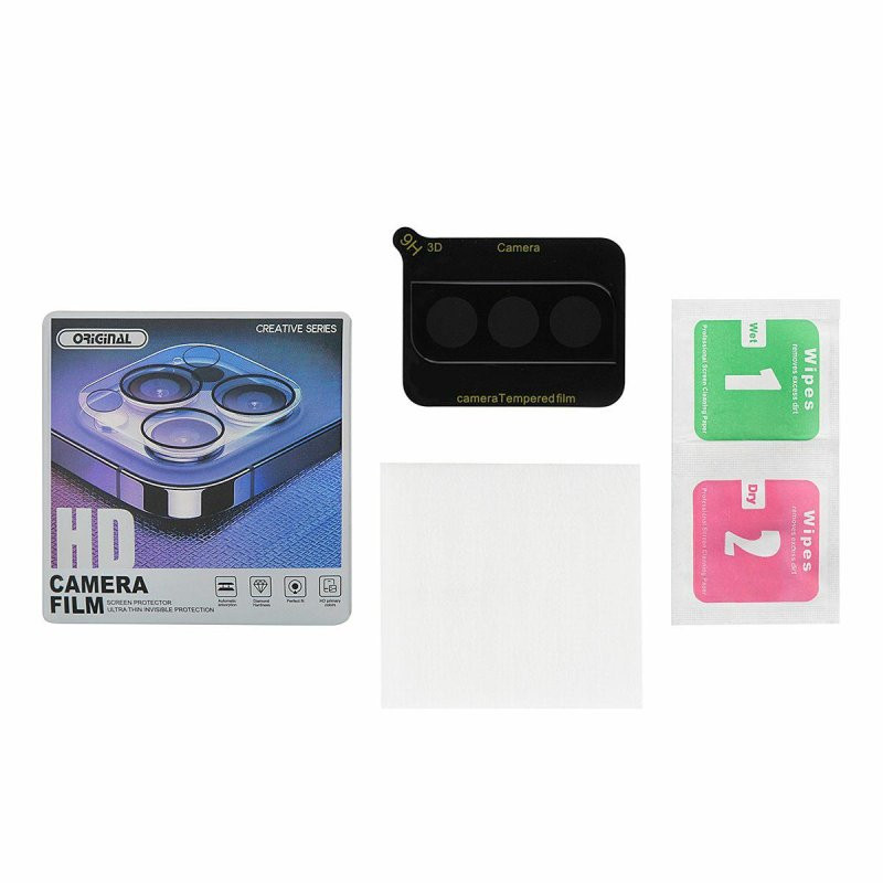 Folie protectie pentru camera spate Samsung Galaxy S23, margini negre — varianta 4