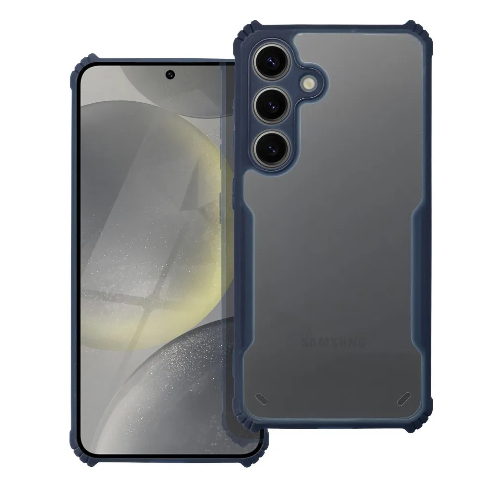 Husa Samsung Galaxy A15, Anti Drop, intarituri in colturi, protectie camera, margini albastru navy — varianta 2