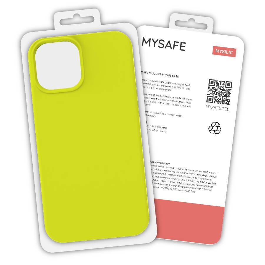 Husa protectie MySafe Silic pentru Apple iPhone 12 Mini, catifea in interior, galben — 7