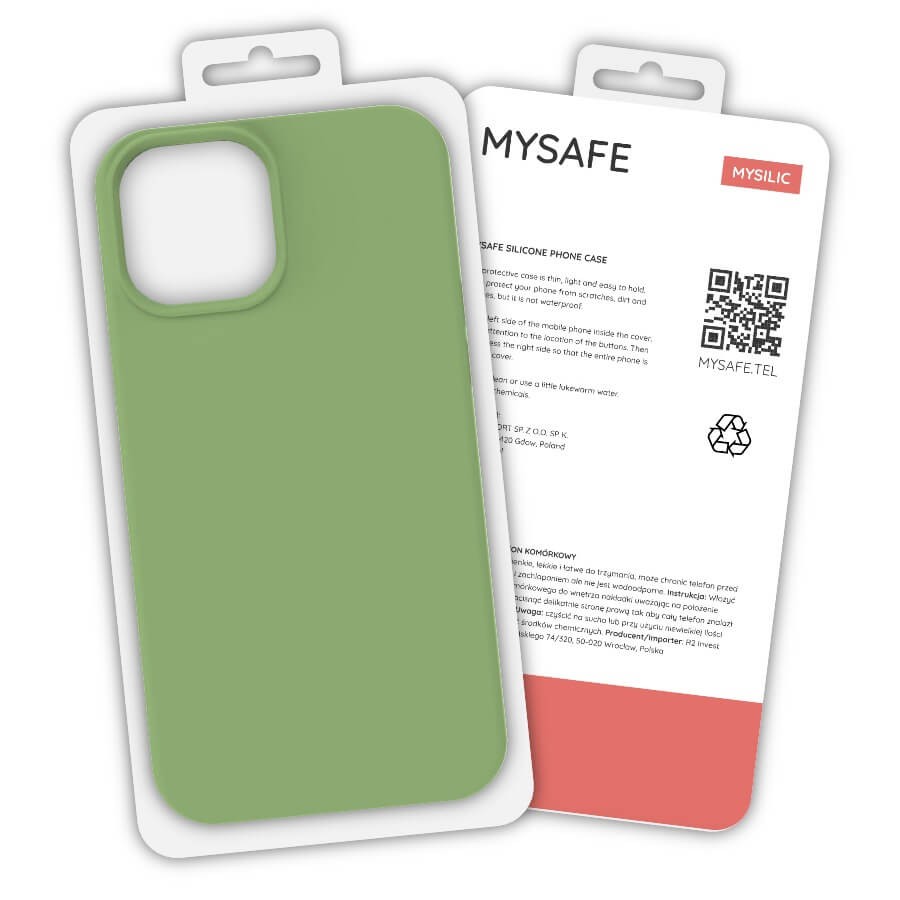 Husa protectie MySafe Silic pentru Apple iPhone 11 Pro, catifea in interior, verde kaki — 7