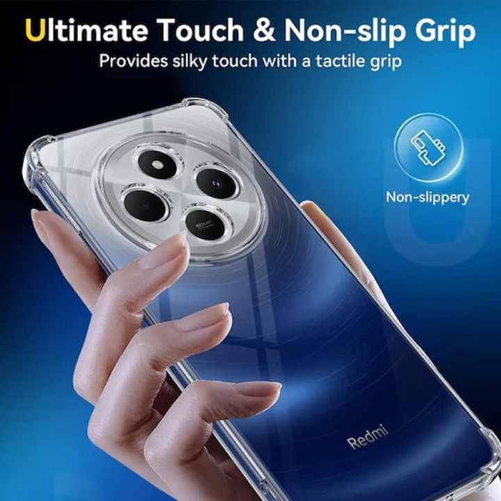 Husa Xiaomi Redmi 14C, TPU transparent, intarituri in colturi, grosime 1,5 mm — varianta 4