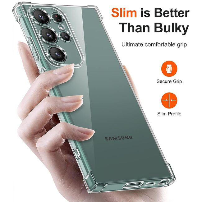 Husa Samsung Galaxy S25 Ultra, TPU transparent, intarituri in colturi, grosime 1,5 mm — 3