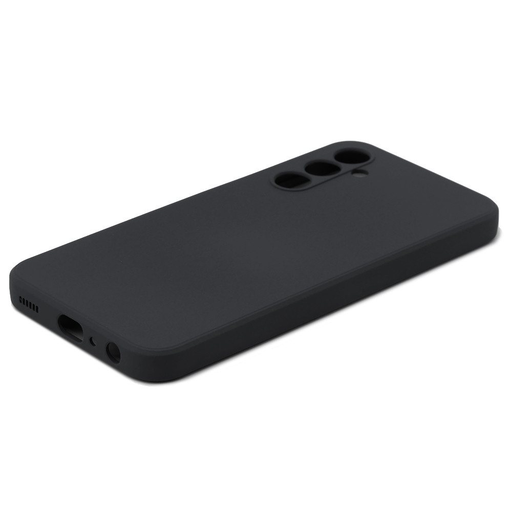 Husa Samsung Galaxy S25 Plus / S25+, Matt TPU, silicon moale, protectie camere, neagra — 2