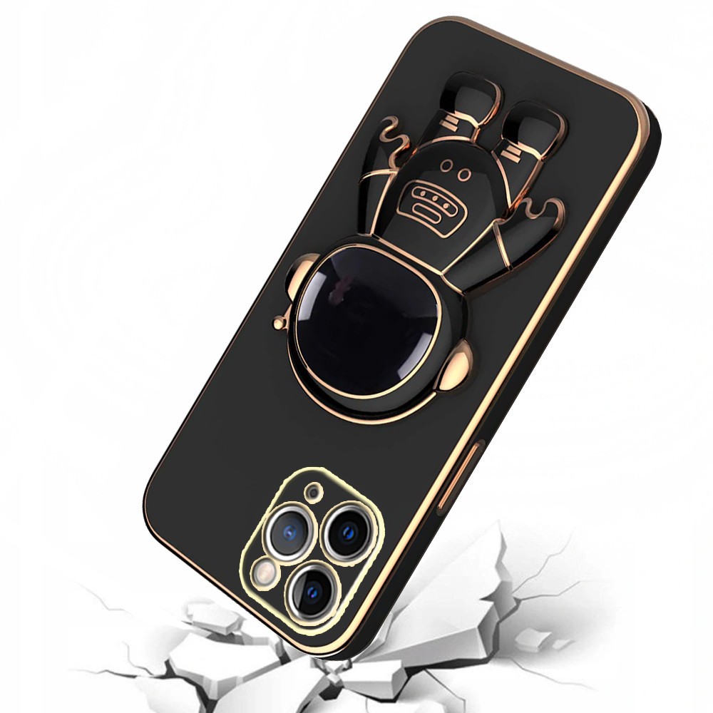 Husa Apple iPhone 15 Pro Max, Astronaut Case, protectie camera, functie stand expunere, neagra — 3
