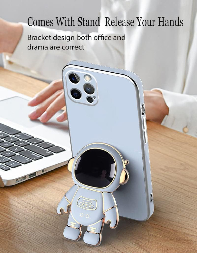 Husa Apple iPhone 14 Pro, Astronaut Case, protectie camera, functie stand expunere, albastra — varianta 3