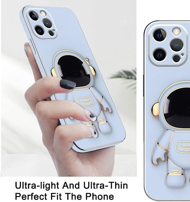 Husa Apple iPhone 14 Pro, Astronaut Case, protectie camera, functie stand expunere, albastra — varianta 4