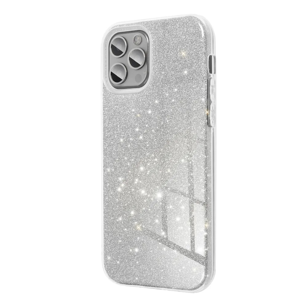 Husa protectie Samsung Galaxy A35, Luxury Glitter, argintie — varianta 3