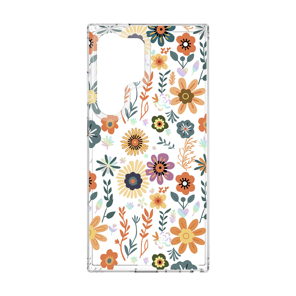 Husa Samsung Galaxy S24 Ultra, IMD Print Case, TPU flexibil, transparent, Field — varianta 2