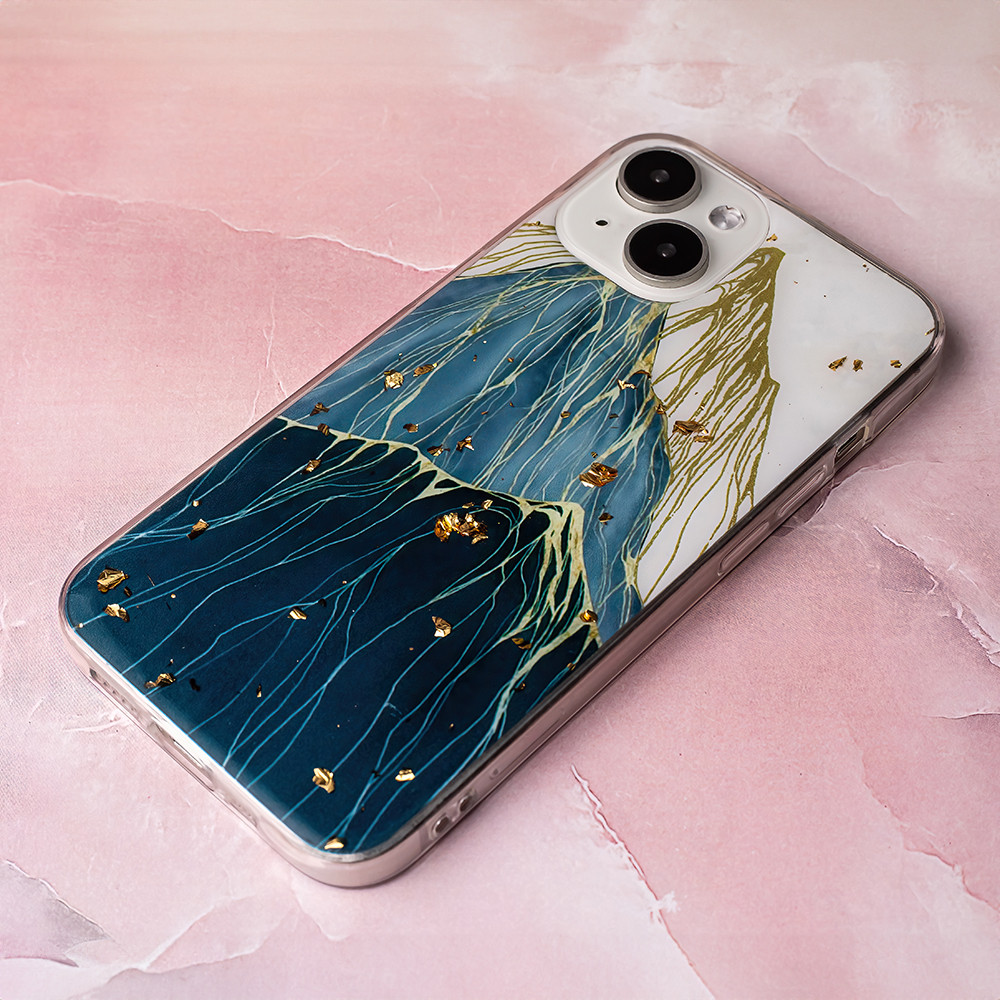 Husa Apple iPhone 15 Pro, Gold Glam, Mountain — varianta 4