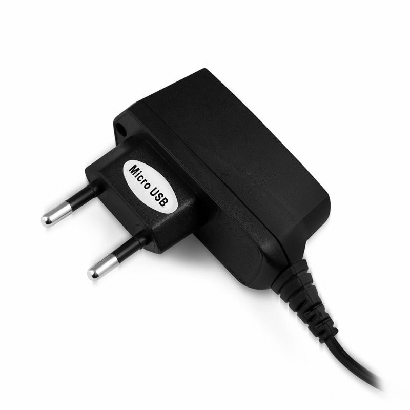 Incarcator casa cu fir MaxPower, conector MicroUSB, 0.5A, negru — varianta 2