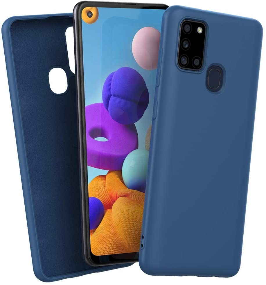 Husa Liquid Silicone Case pentru Apple iPhone 7/8, interior microfibra, albastra — varianta 4
