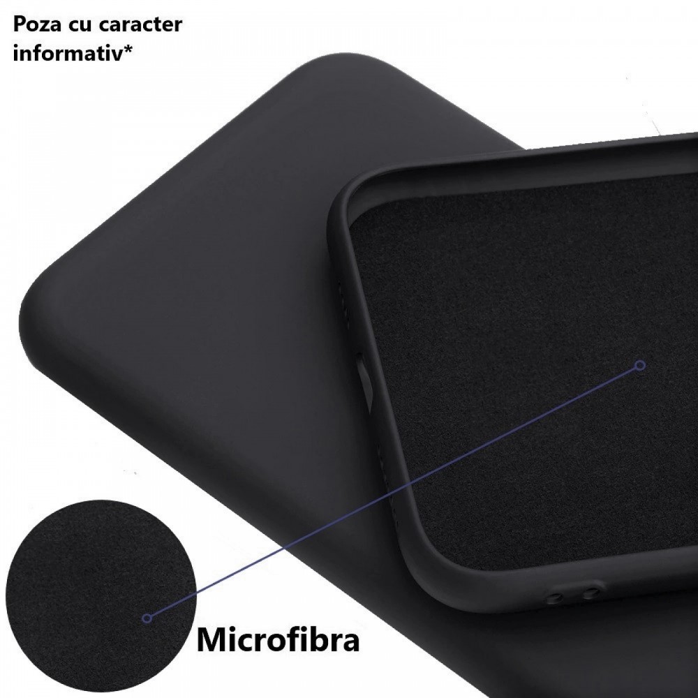 Husa Apple iPhone 14 Pro, Luxury Silicone, catifea in interior, albastru nisipos — varianta 2