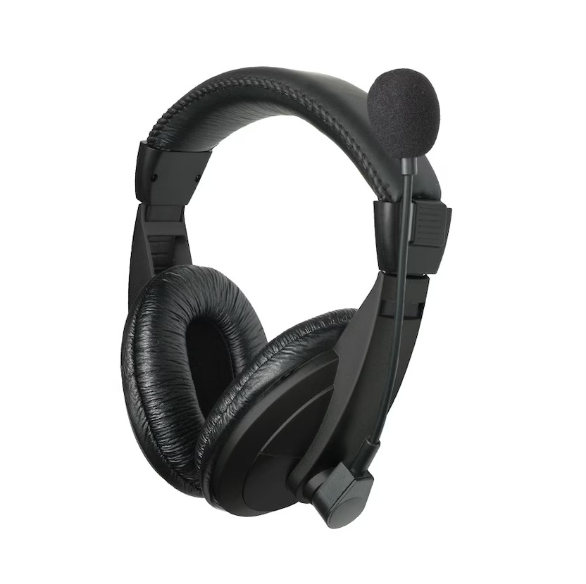 Casti stereo cu microfon Well, lungime cablu 1.8 metri, conexiune jack 3.5 mm, diametru difuzor 40 mm, impedanta 32 Ohm, negre — varianta 2