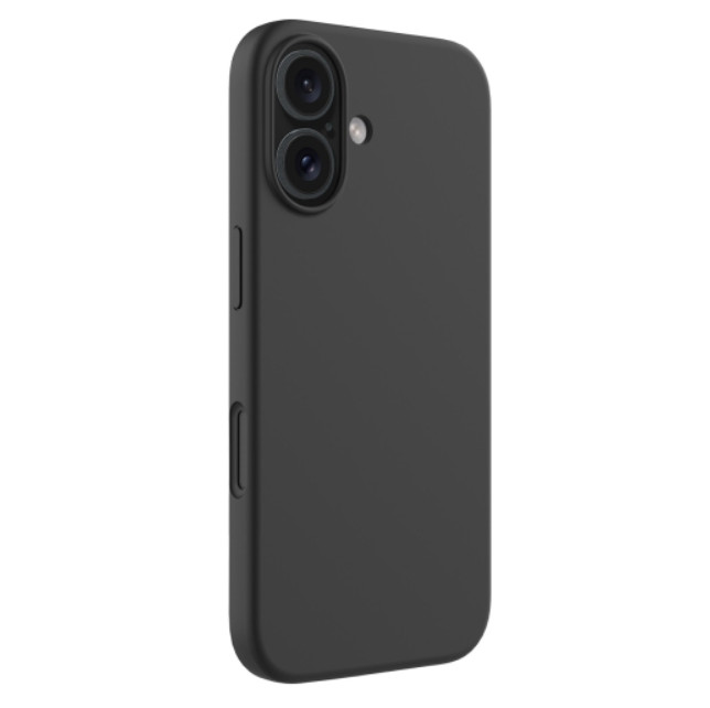 Husa Apple iPhone 16, Luxury Silicone, catifea in interior, neagra — varianta 2