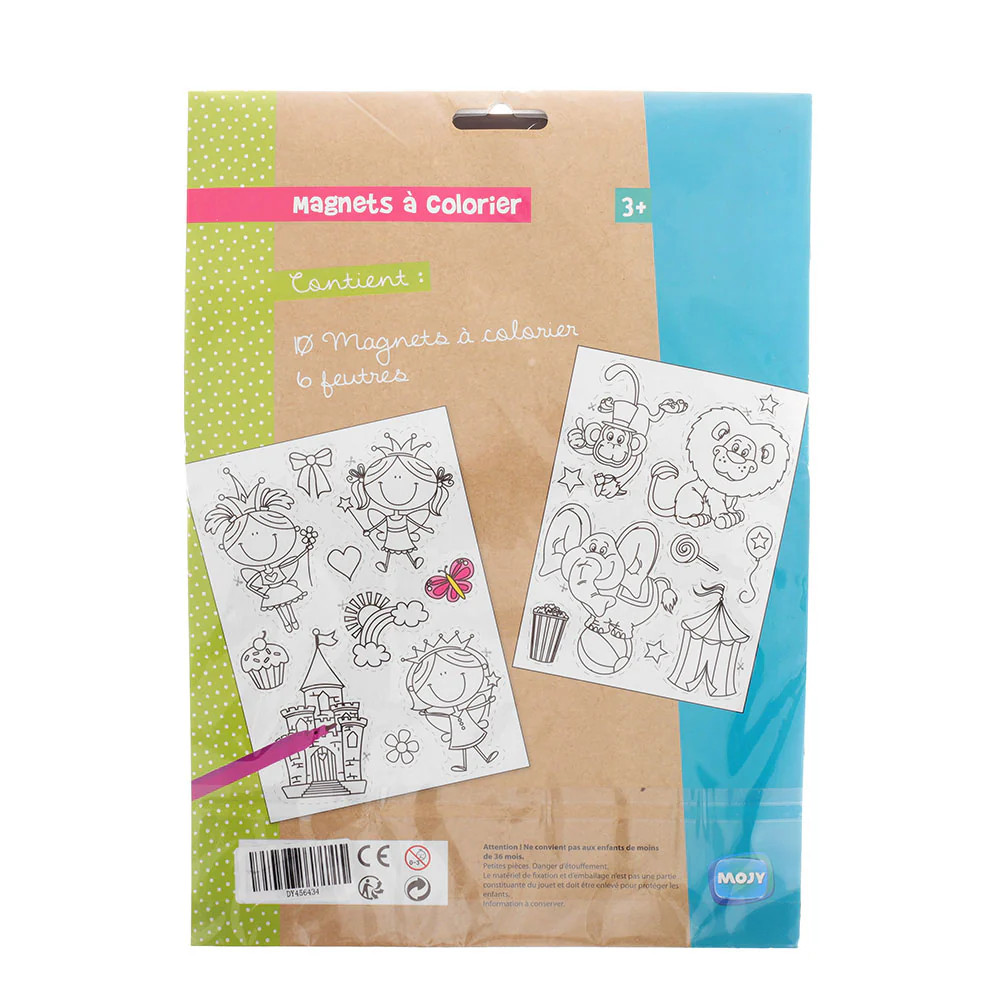 Set magneti de frigider de colorat - Printesa in castel — varianta 3
