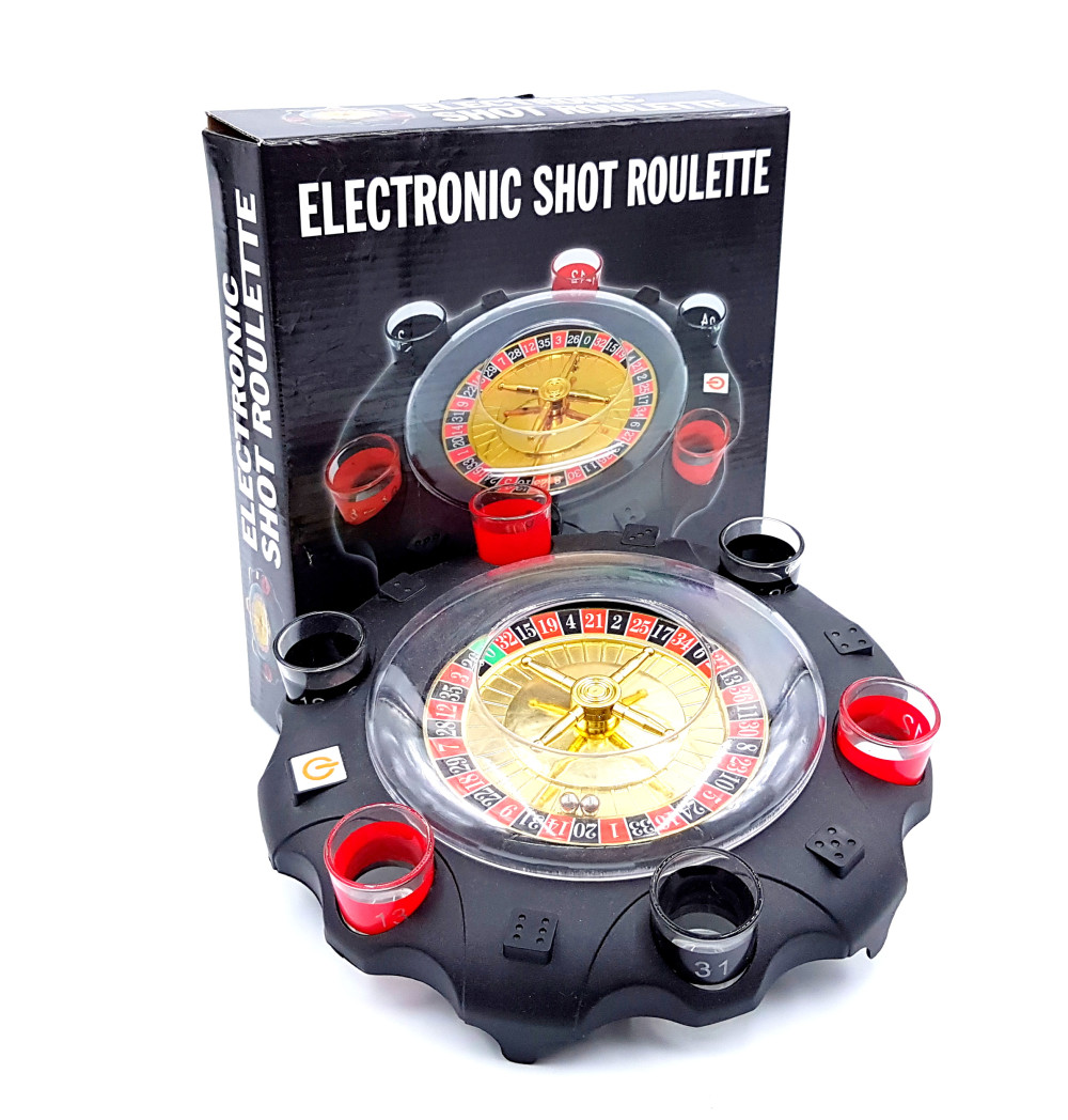 Ruleta electronica cu shoturi, 6 pahare, 27 x 6 cm — varianta 4
