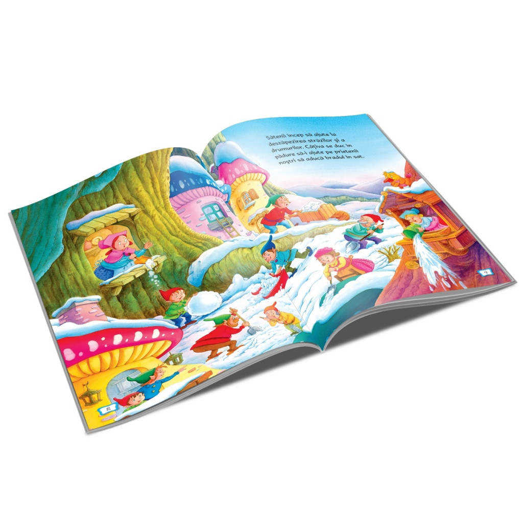 Carte de povesti Marea sarbatoare de Craciun a gnomilor, A4, editura Unicart — varianta 2