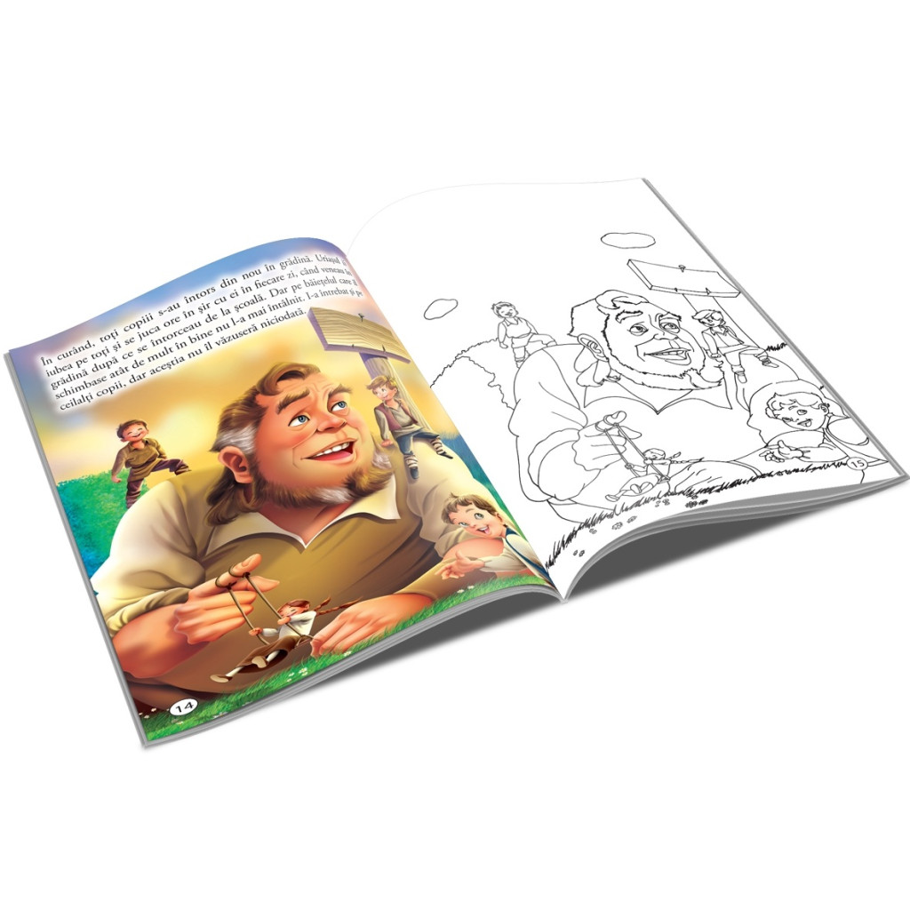 Carte de citit si colorat A5, editura Unicart, Uriasul Egoist — varianta 2
