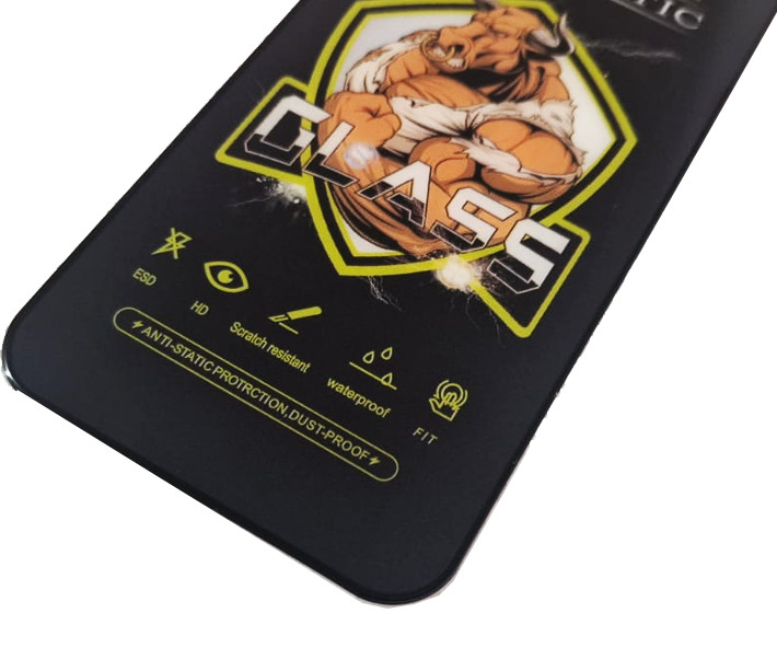 Folie sticla Apple iPhone 14, Full Glue Bull Antistatic, ESD, margini negre — varianta 3