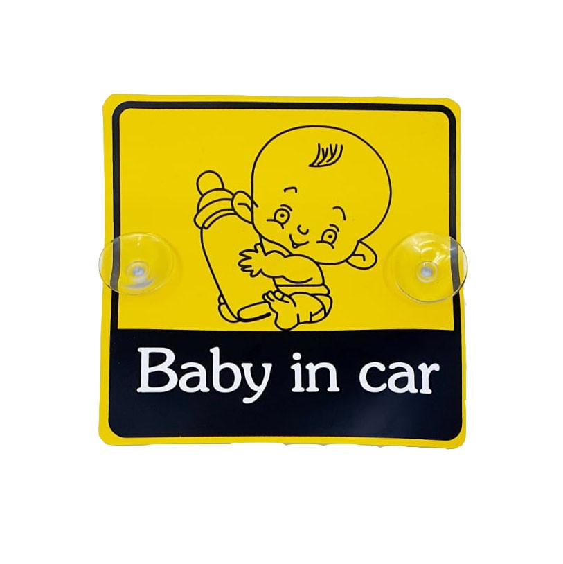 Indicator "Baby in car", prindere ventuze — varianta 2