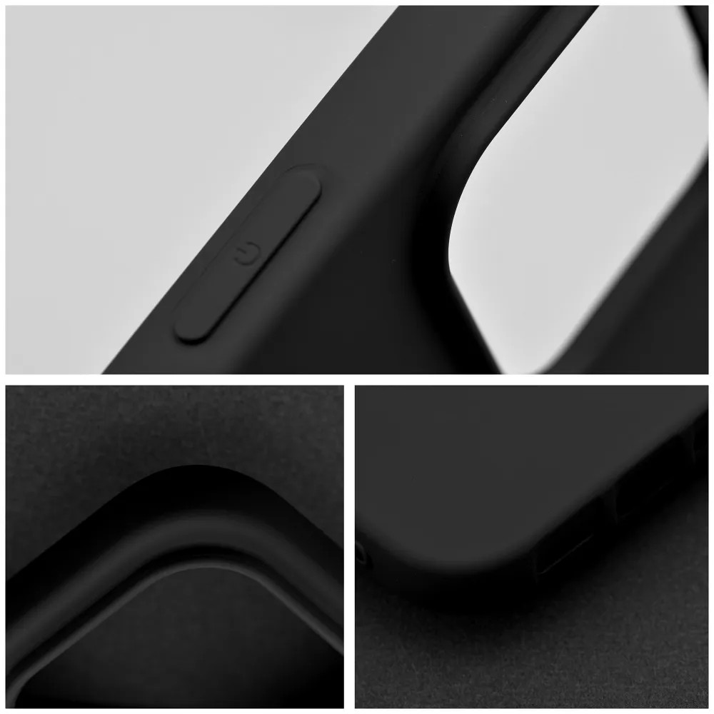 Husa Apple iPhone 16 Pro Max, Luxury Silicone, catifea in interior, protectie camere, neagra — 4