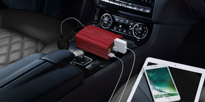 Invertor auto UKC SSK-2000W, 12V/220V, port USB 5V, putere 2000W — varianta 4