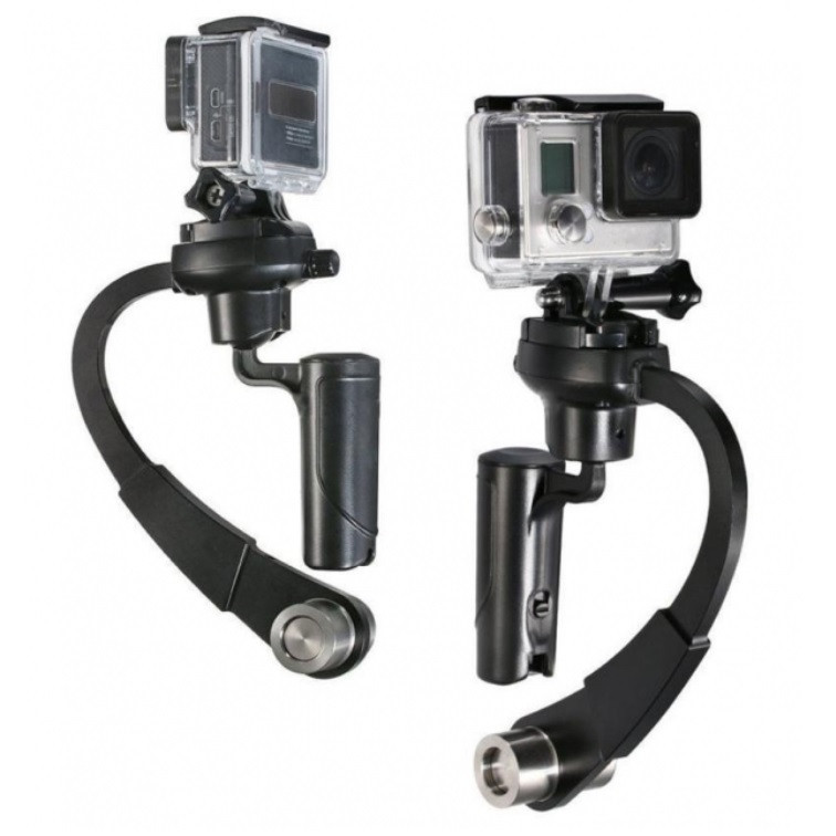 Gimbal / suport stabilizator universal manual pentru camere GoPro/Xiaomi/Elecam/SJCAM), rosu — varianta 4