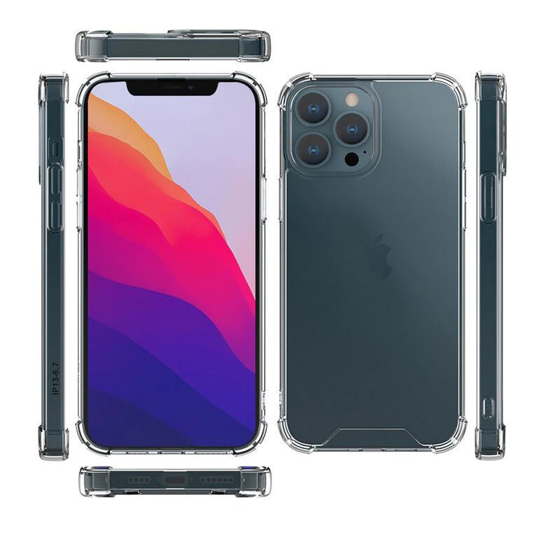 Husa Apple iPhone 12 Pro Max, TPU transparent, intarituri in colturi, grosime 1,5 mm — varianta 6