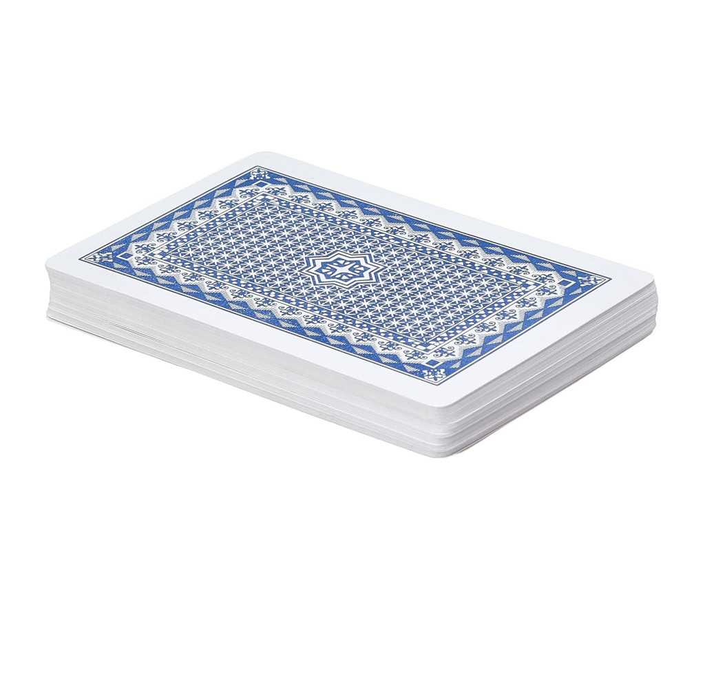 Pachet carti de joc clasice din plastic LUCKROYAL, cutie de plastic inclusa, spate albastru — varianta 2