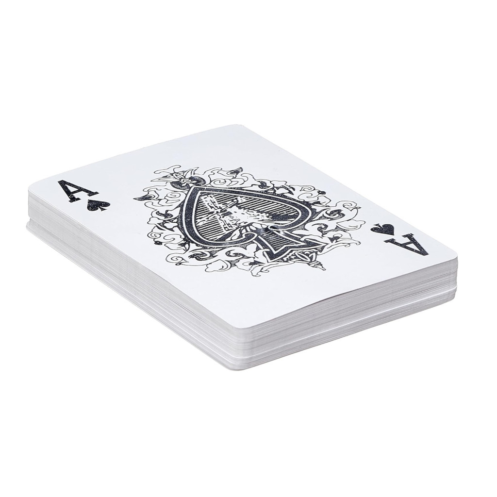 Pachet carti de joc clasice din plastic LUCKROYAL, cutie de plastic inclusa, spate albastru — varianta 3