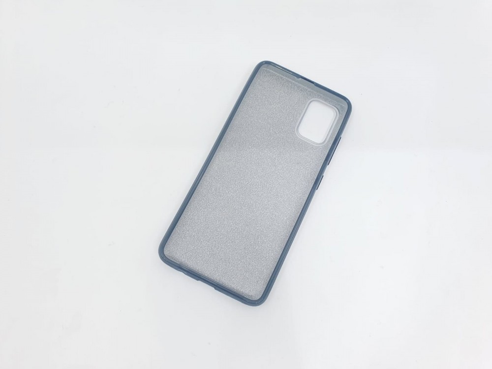 Husa Flowers Glitter pentru Samsung Galaxy S20 Ultra, cu mesaj, gri — 4