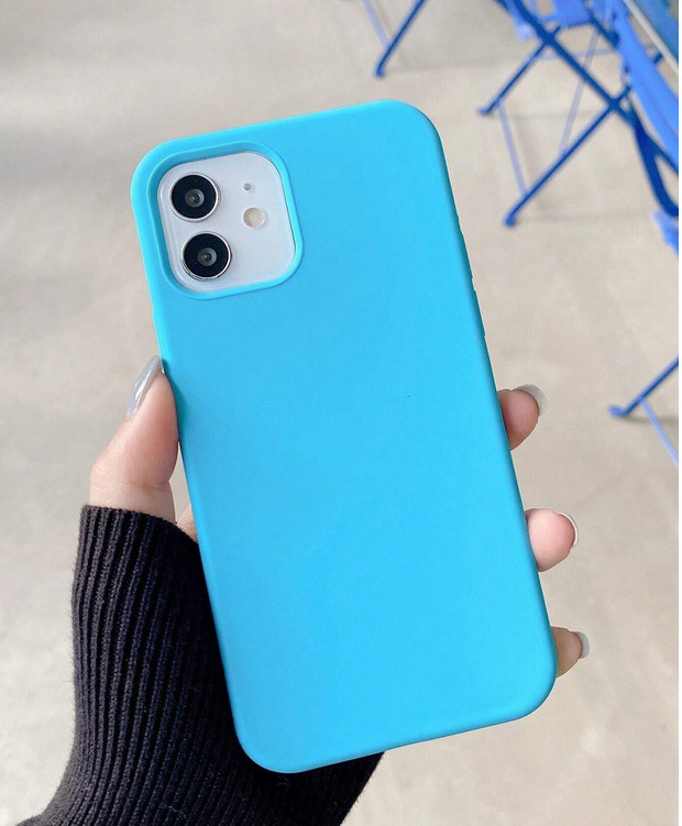 Husa Apple iPhone 11 Pro, Matt TPU, silicon moale, albastru deschis — 2