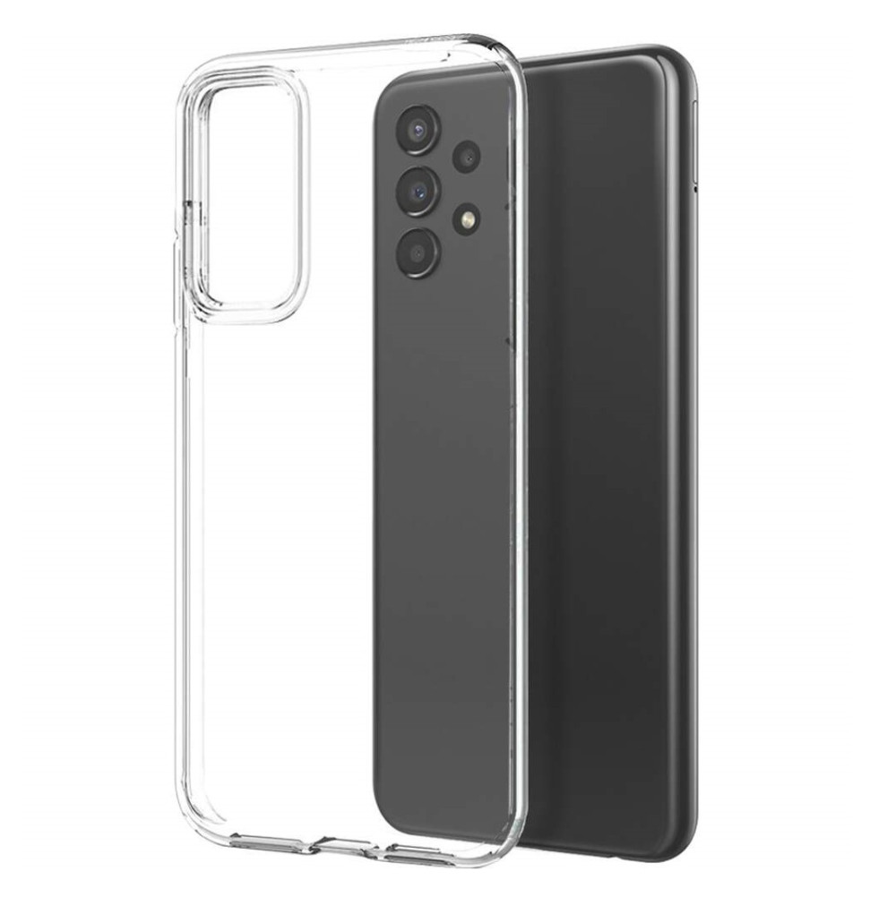 Set folie si husa Samsung Galaxy A32 5G, sticla transparenta si TPU transparent 2 mm — varianta 3
