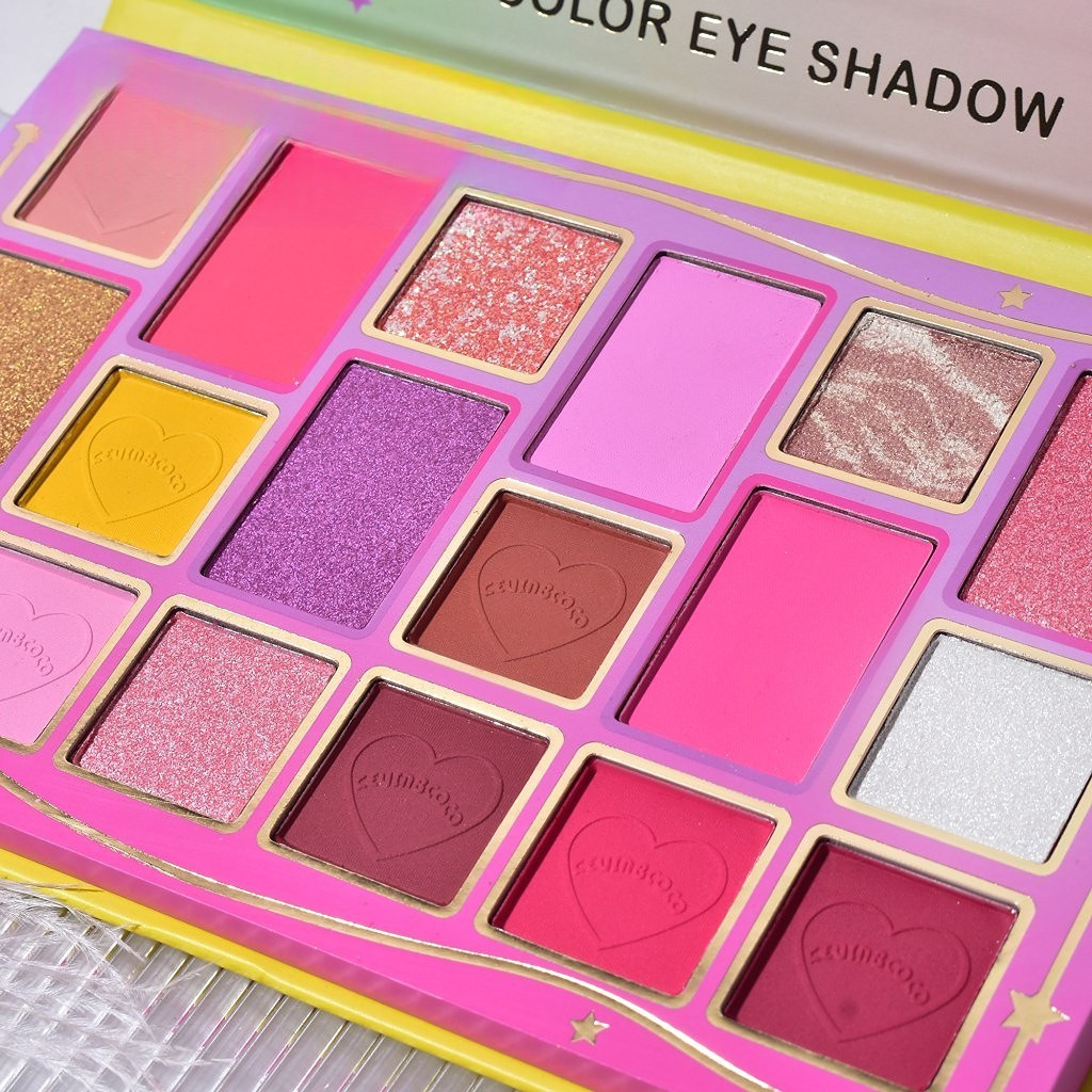 Paleta de machiaj KEVIN & COCO, Candy Star, fard de pleoape, 18 culori, 19.3 x 12 x 1.4 cm — 2