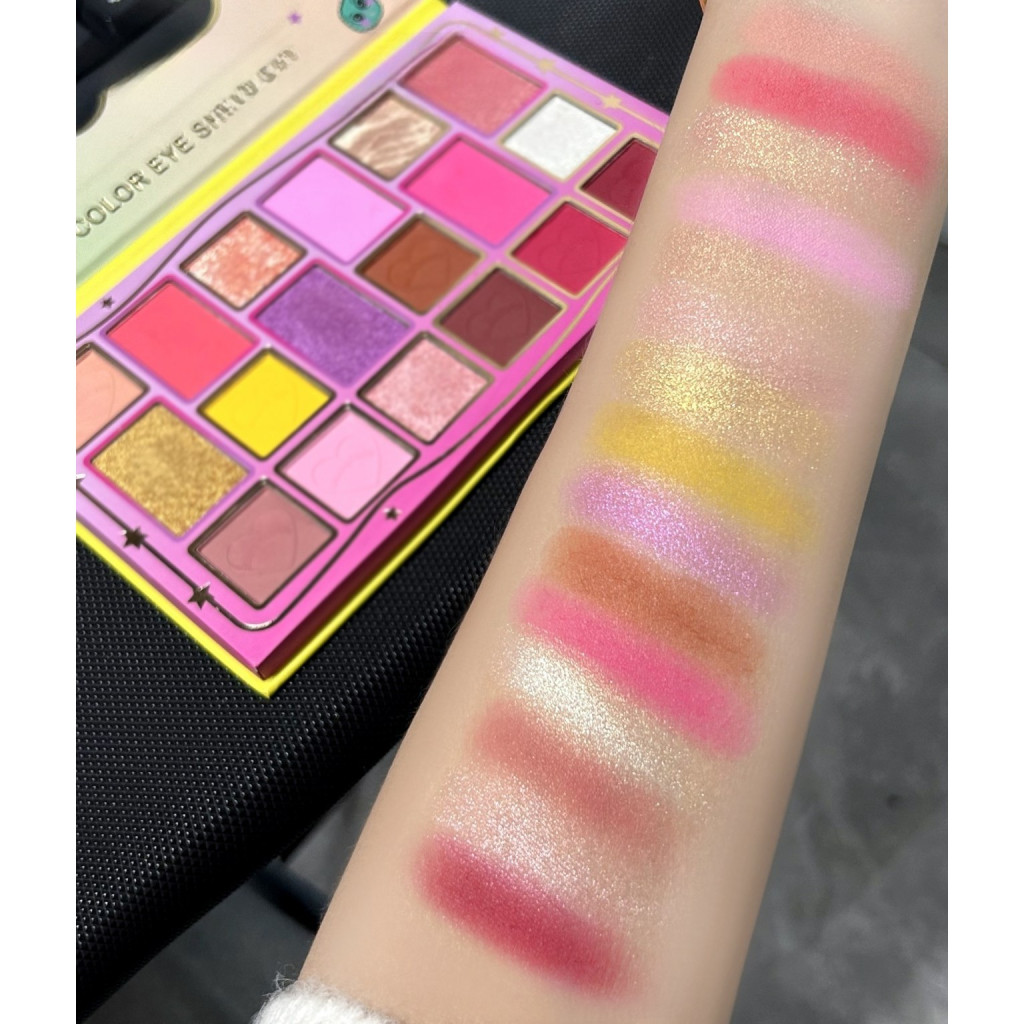 Paleta de machiaj KEVIN & COCO, Candy Star, fard de pleoape, 18 culori, 19.3 x 12 x 1.4 cm — 3