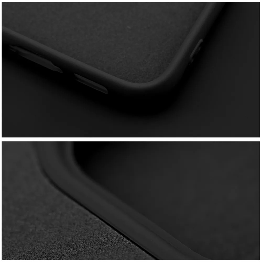 Husa Apple iPhone 15 Plus, Luxury Silicone, catifea in interior, protectie camere, neagra — varianta 3