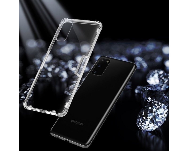 Husa de protectie Nillkin Nature TPU Case pentru Samsung Galaxy S20, colturi intarite, transparenta — varianta 3
