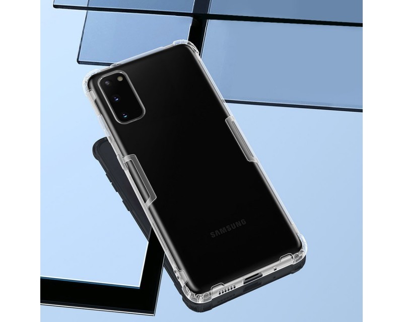 Husa de protectie Nillkin Nature TPU Case pentru Samsung Galaxy S20, colturi intarite, transparenta — varianta 7