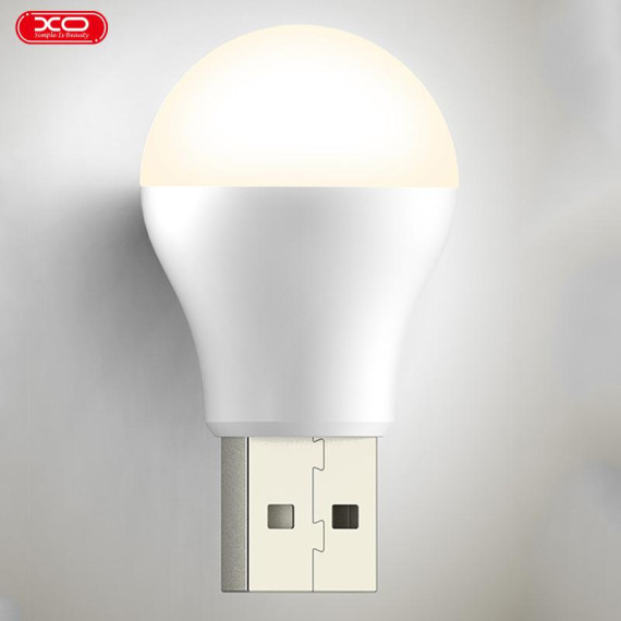 Mini bec XO Y1, conectare USB-A, 45 x 25 mm, 1W, lumina rece — varianta 2