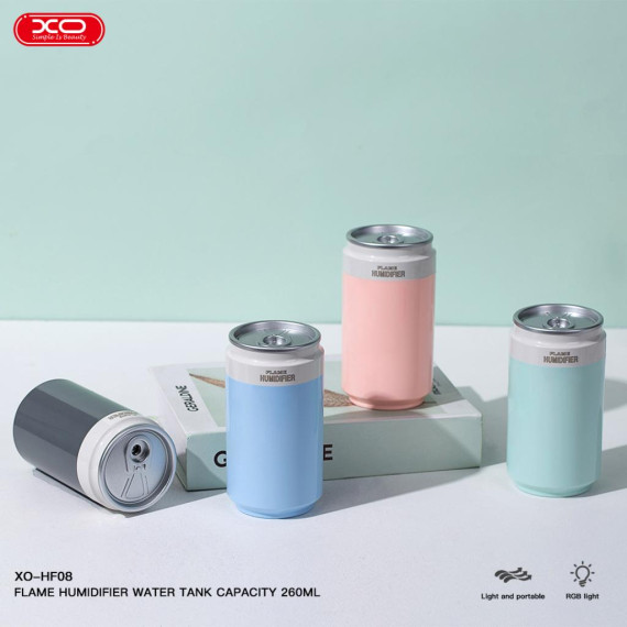 Umidificator casa/auto XO HF08, aspect doza suc, 260 ml, albastru — 3