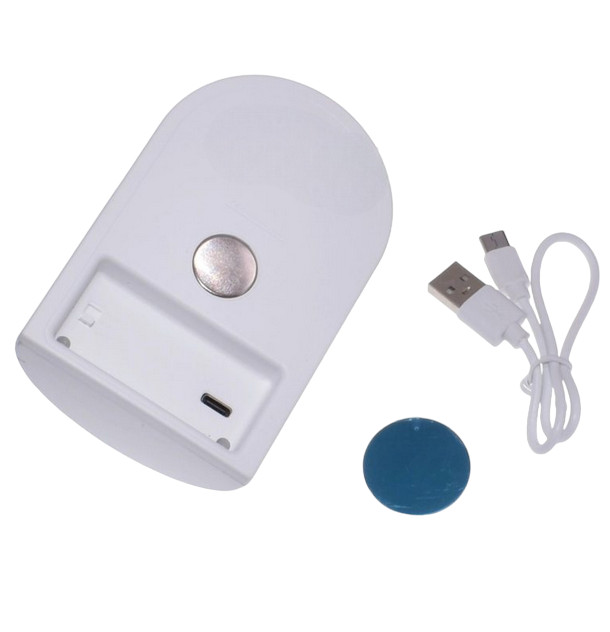 Lampa LED cu senzor de miscare JLP-2191, acumulator, alimentare Type C, senzor IR, alba — varianta 2