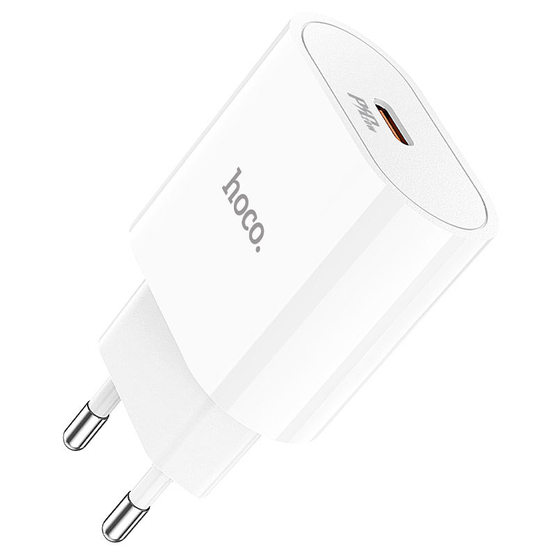 Incarcator casa Hoco C94A, 1 x USB-C PD 20W/3A, incarcare rapida, alb — 2