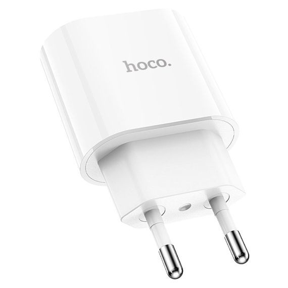 Incarcator casa Hoco C94A, 1 x USB-C PD 20W/3A, incarcare rapida, alb — 3