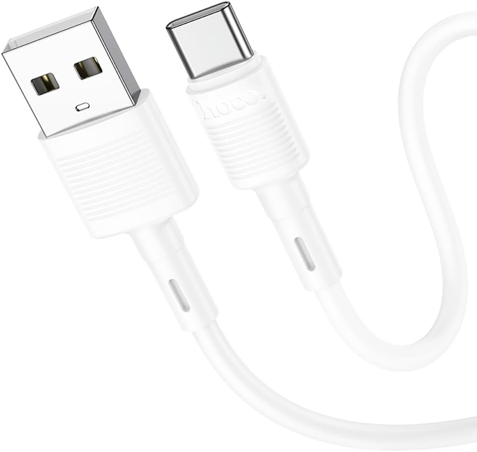 Cablu date si Incarcare Hoco X83, USB to Type-C (USB-C), 1 metru, 60W/3A, alb — varianta 3