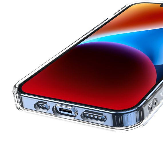Husa protectie Apple iPhone 14, Hoco Premium Magsafe TPU, ShockProof, incarcare magsafe, transparenta — varianta 3