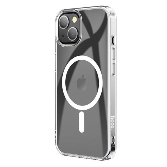 Husa protectie Apple iPhone 14, Hoco Premium Magsafe TPU, ShockProof, incarcare magsafe, transparenta — varianta 4