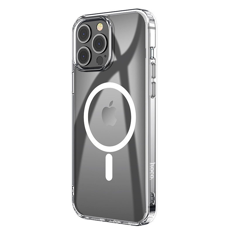 Husa protectie Apple iPhone 14 Pro, Hoco Premium Magsafe TPU, ShockProof, incarcare magsafe, transparenta — varianta 3