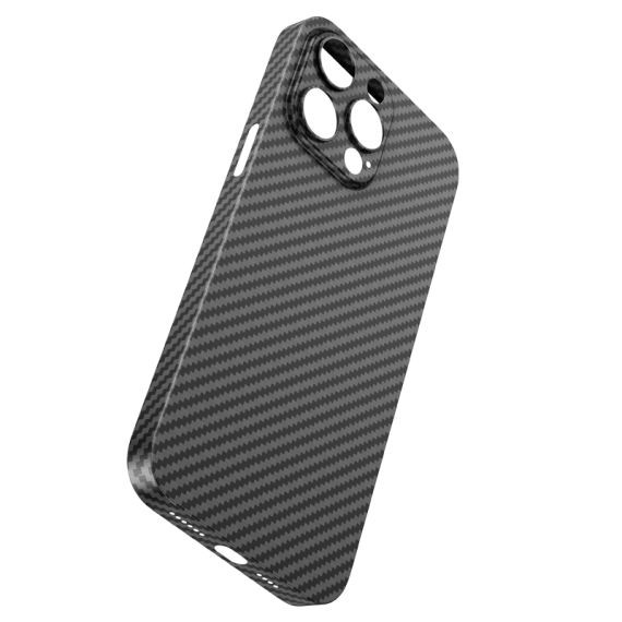 Husa protectie Apple iPhone 14, Hoco Premium Magsafe Carbon, textura kevlar, incarcare magsafe, neagra — 4