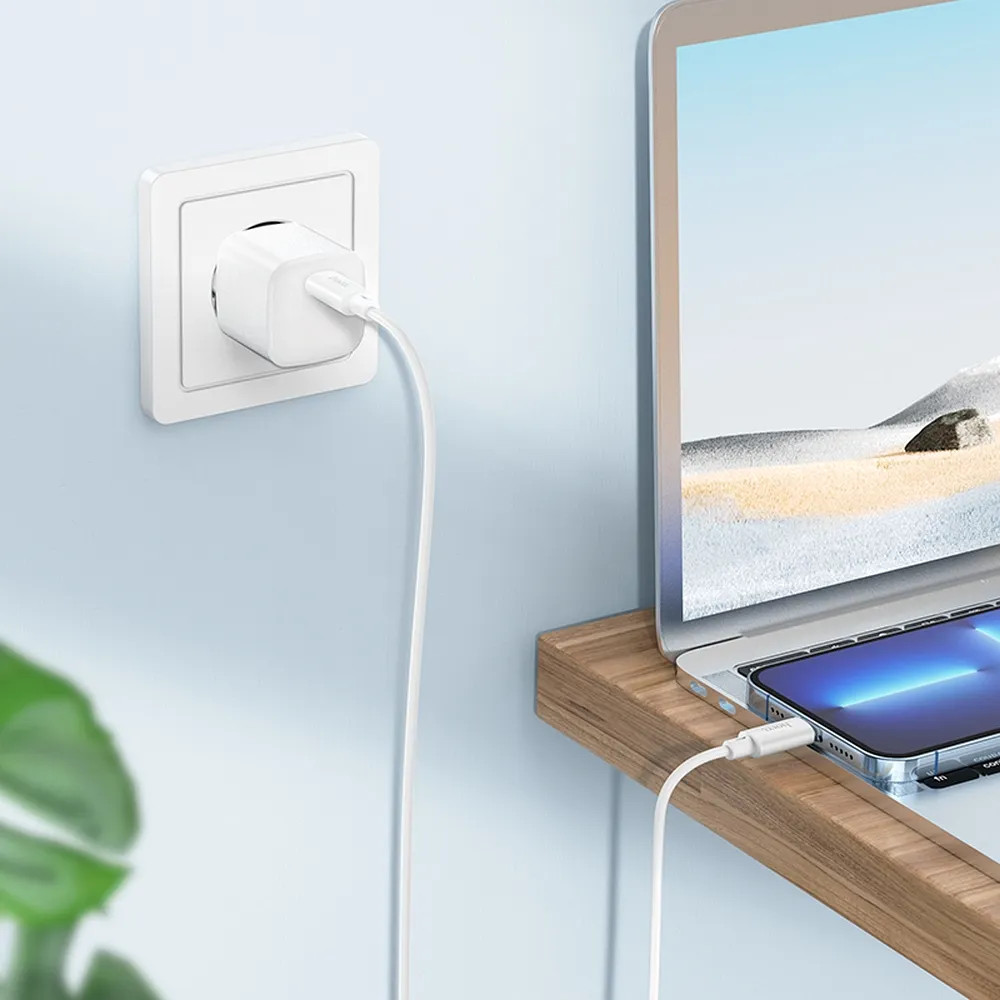 Cablu de date si incarcare Hoco X88, Type-C (USB-C) to Lightning, PD20W/2.4A, 1 metru, alb — varianta 3