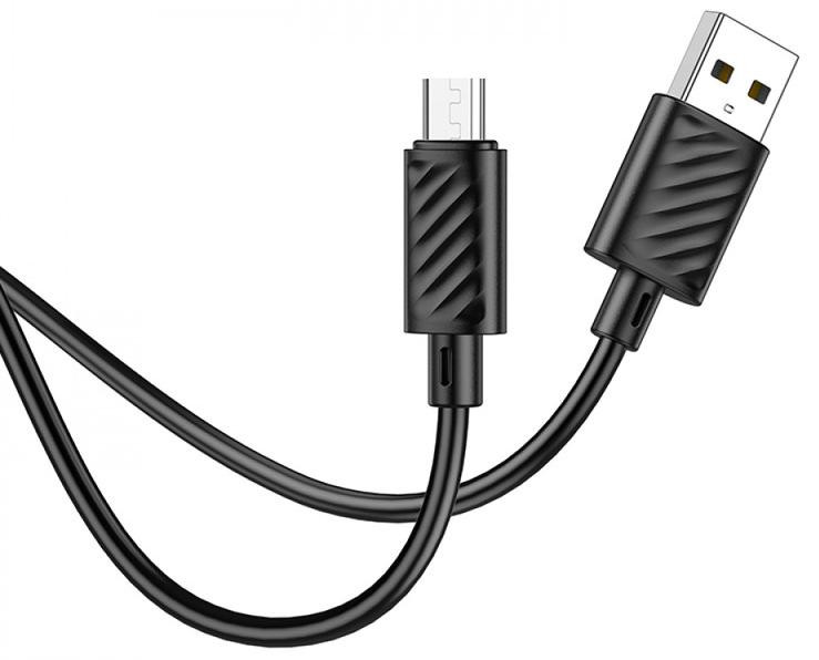 Cablu de date si incarcare MicroUSB Hoco X88, 18W/2.4A, 1 metru, negru — varianta 3